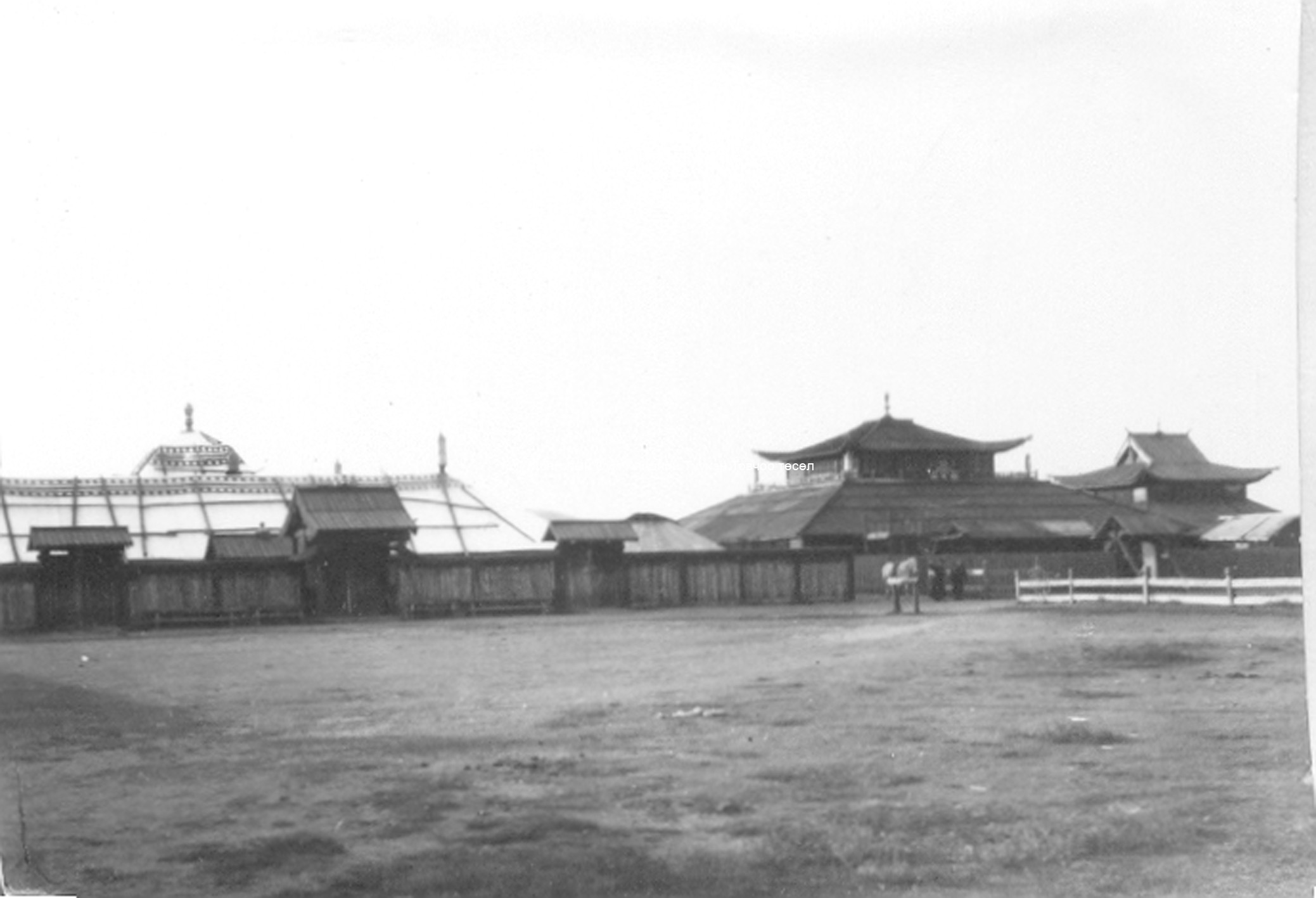 The Main assembly hall, medical monastic school, and Tara temple. Film Archives K-24059; Tsültem, N., Mongolian Architecture. Ulaanbaatar 1988, 34 The Main assembly hall, medical monastic school, and Tara temple. Film Archives K-24059; Tsültem, N., Mongolian Architecture. Ulaanbaatar 1988, 34